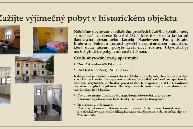 Foto malý apartmán - kompletní informace k pobytu